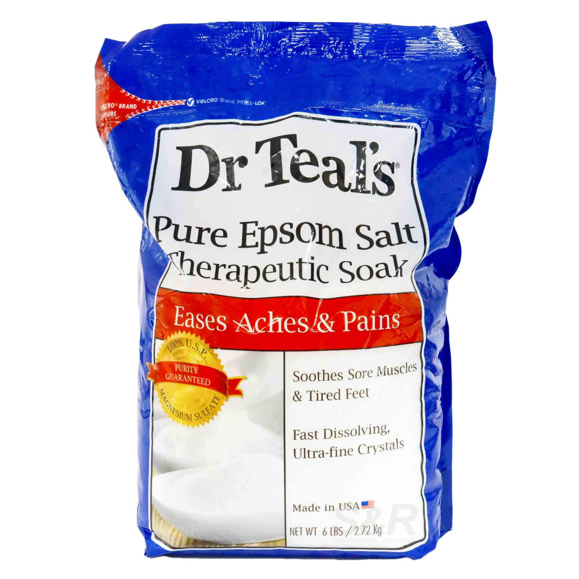 Dr. Teal's Pure Epsom Salt Therapeutic Soak 2.72kg