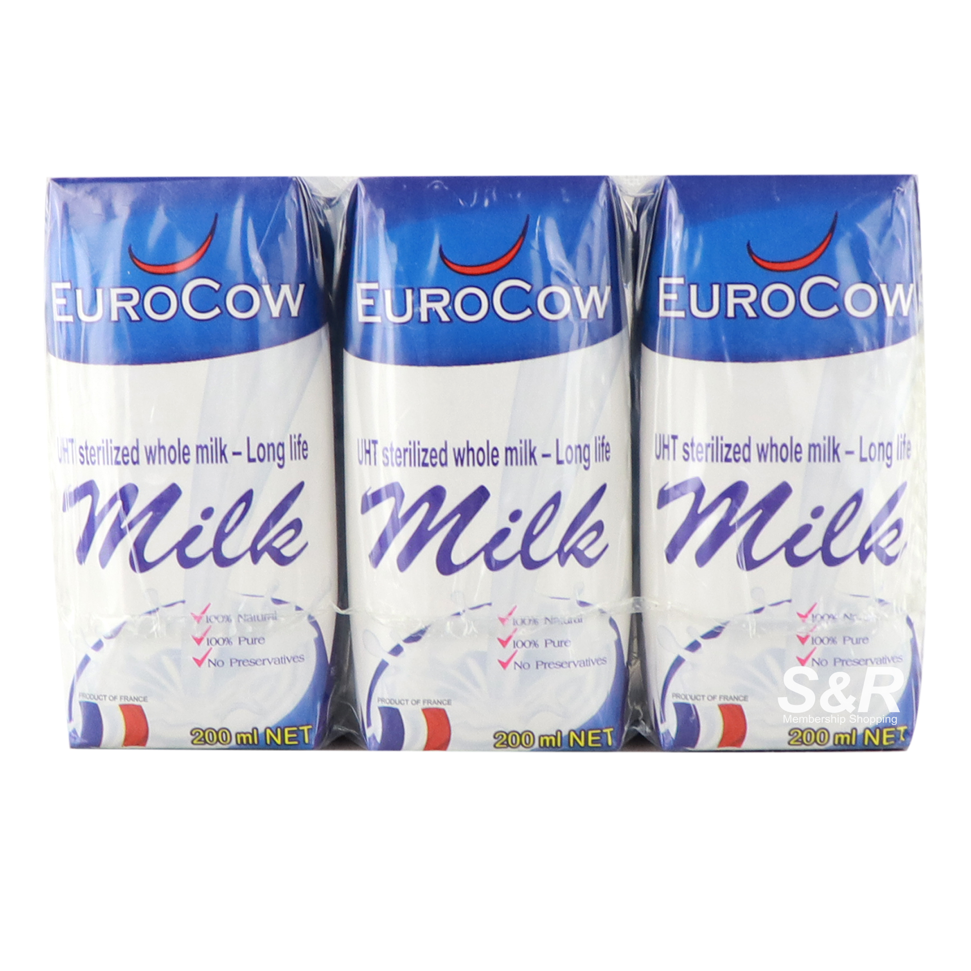 Eurocow UHT Sterilized Whole Milk 6pcs