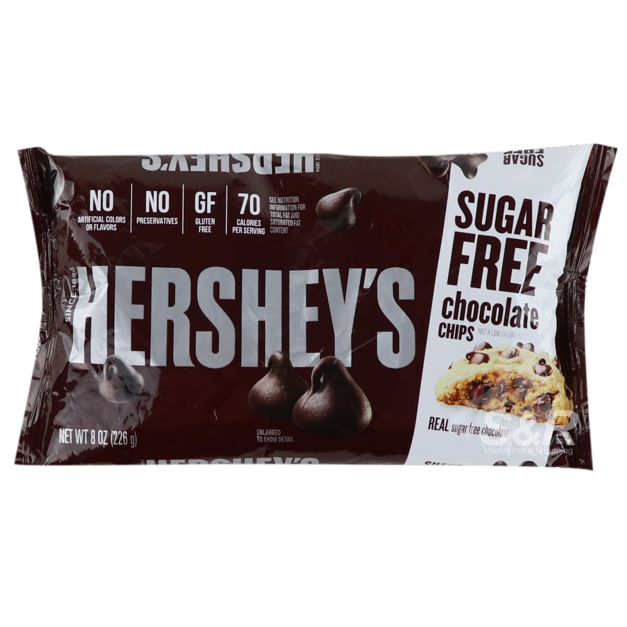 Hershey S Sugar Free Chocolate Chips 226g