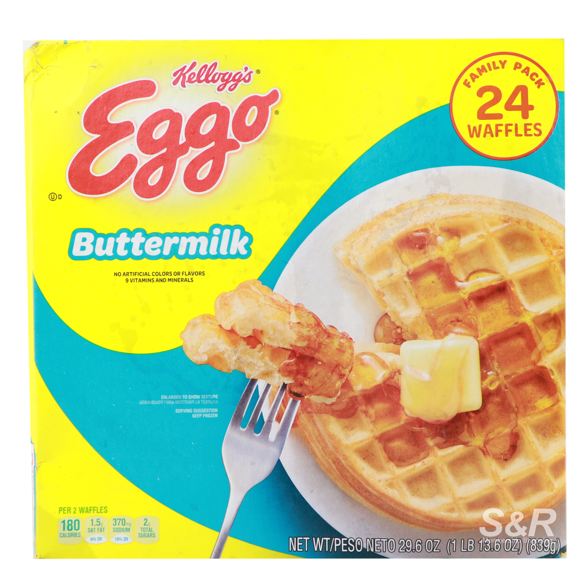 Kellogg S Eggo Buttermilk Waffles 24pcs