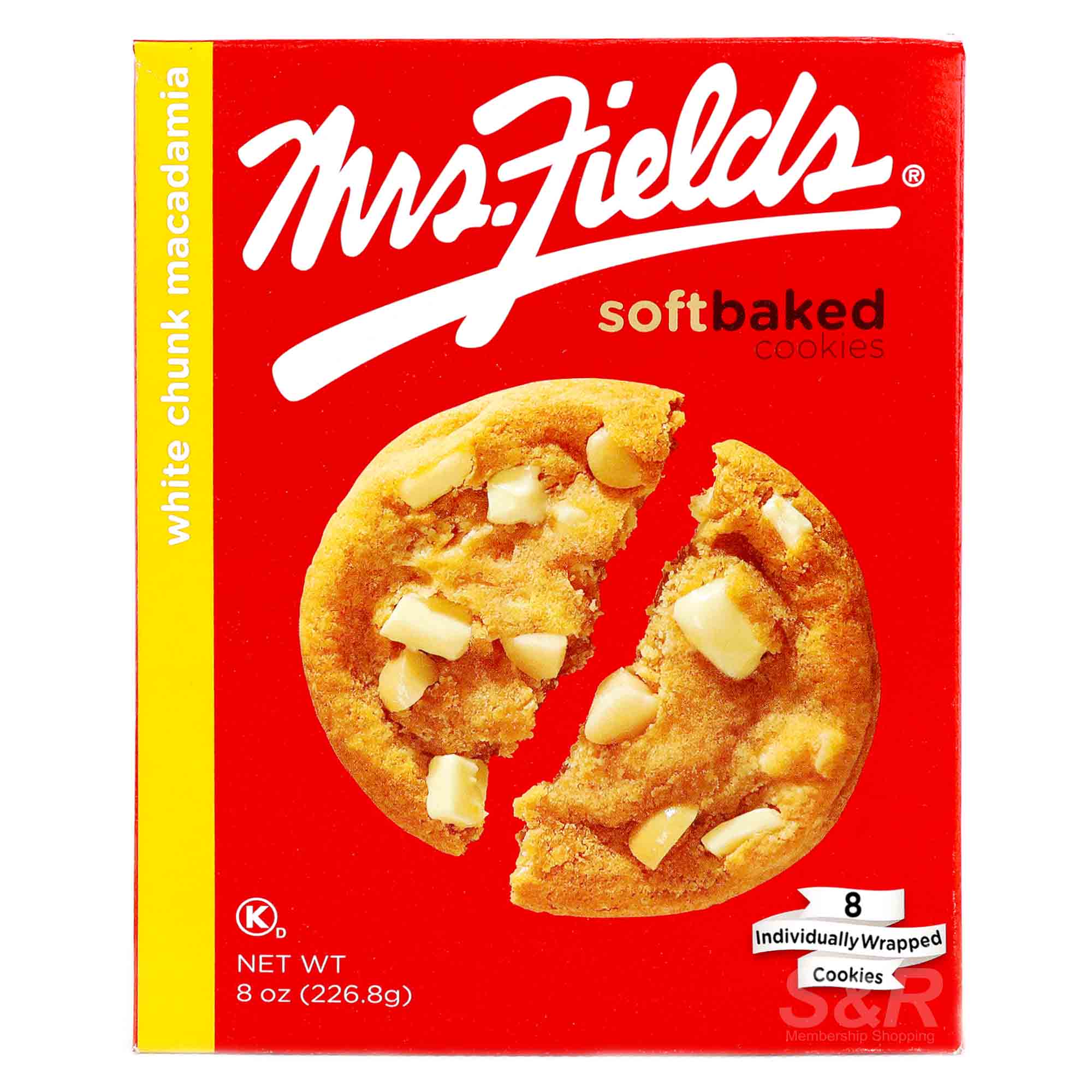 Mrs Fields Soft Baked Cookies White Chunk Macadamia 226 8g