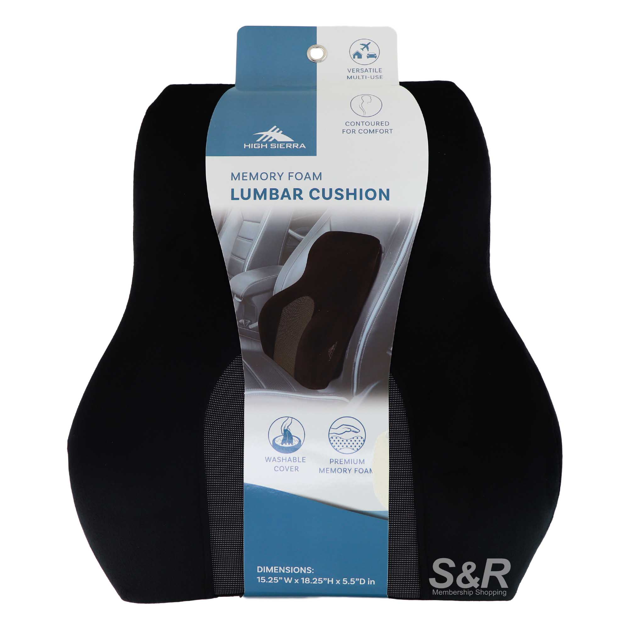 samsonite memory foam lumbar support cushion